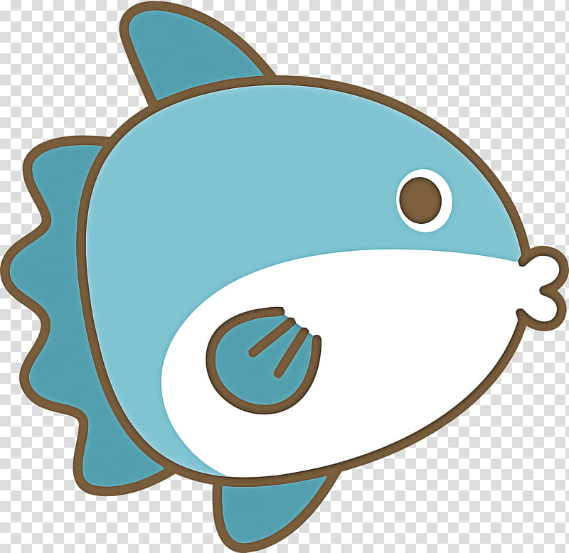turquoise fish cartoon turquoise fish, Baby Sunfish, Cartoon Sunfish transparent background PNG clipart