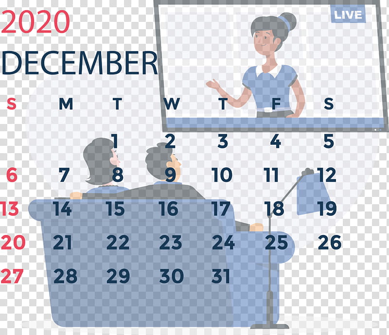 December 2020 Printable Calendar December 2020 Calendar, Line, Point, Calendar System, Area, Meter transparent background PNG clipart