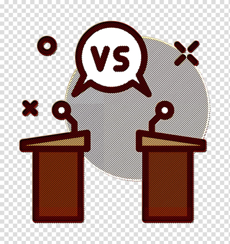 Debate icon Protest icon Versus icon, Pictogram, Symbol transparent background PNG clipart