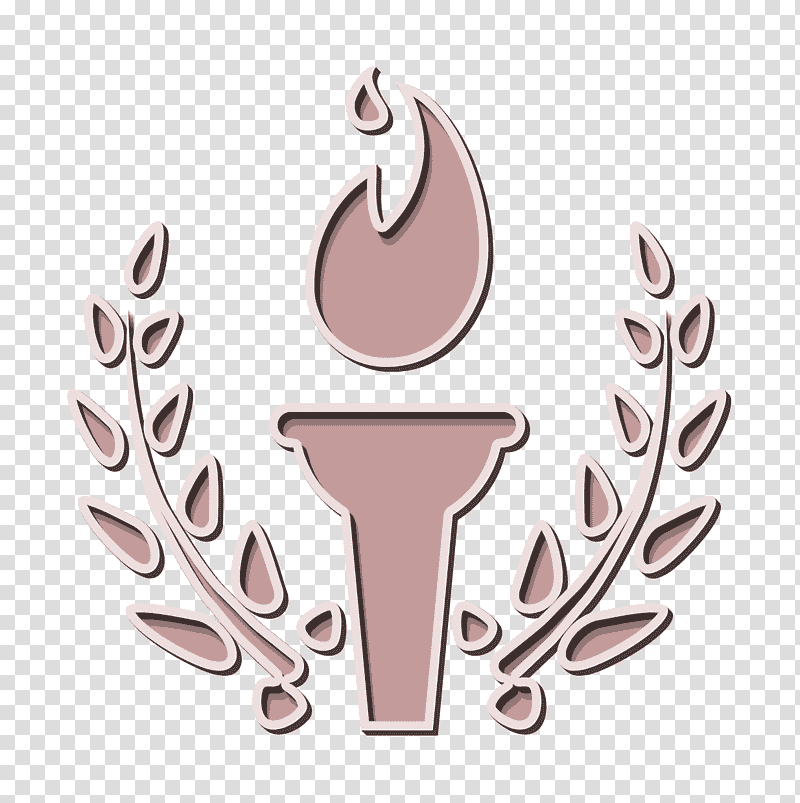 Olympics Games Athletes icon Olympic Torch icon Greek icon, Symbol, Cartoon, Chemical Symbol, Meter, Tree, Science transparent background PNG clipart