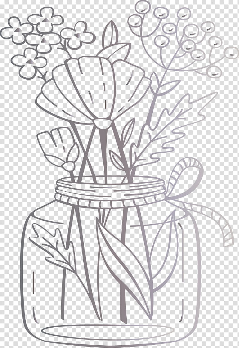 Mason jar, Floral Design, Flower, Cut Flowers, Rose, Flower Bouquet, Watercolor Painting, Flowerpot transparent background PNG clipart