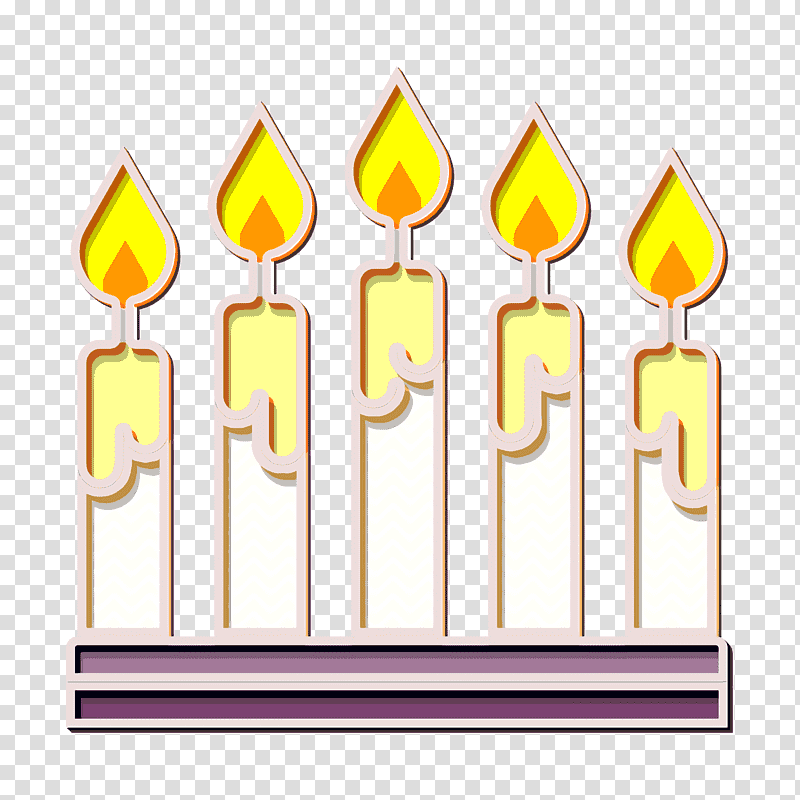 Candle icon Winter icon, Yellow, Line, Meter, Mathematics, Geometry transparent background PNG clipart