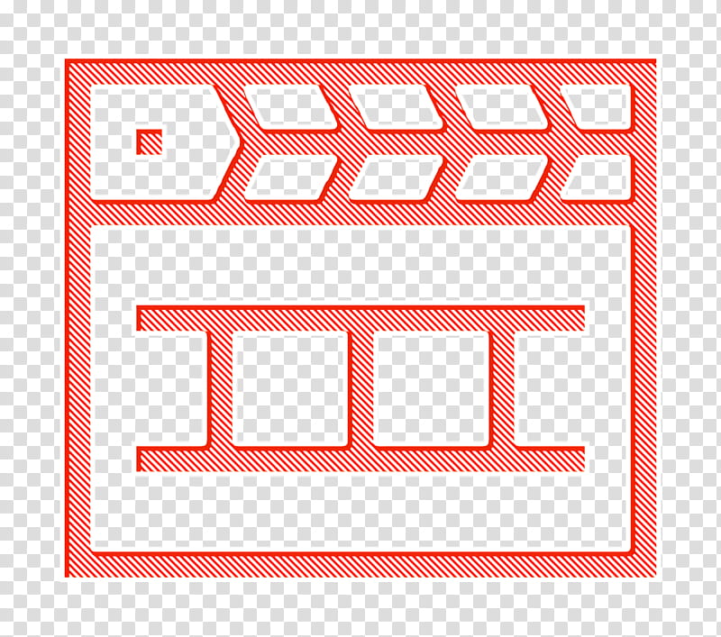 Interview icon Clapperboard icon Clapboard icon, Line, Rectangle transparent background PNG clipart
