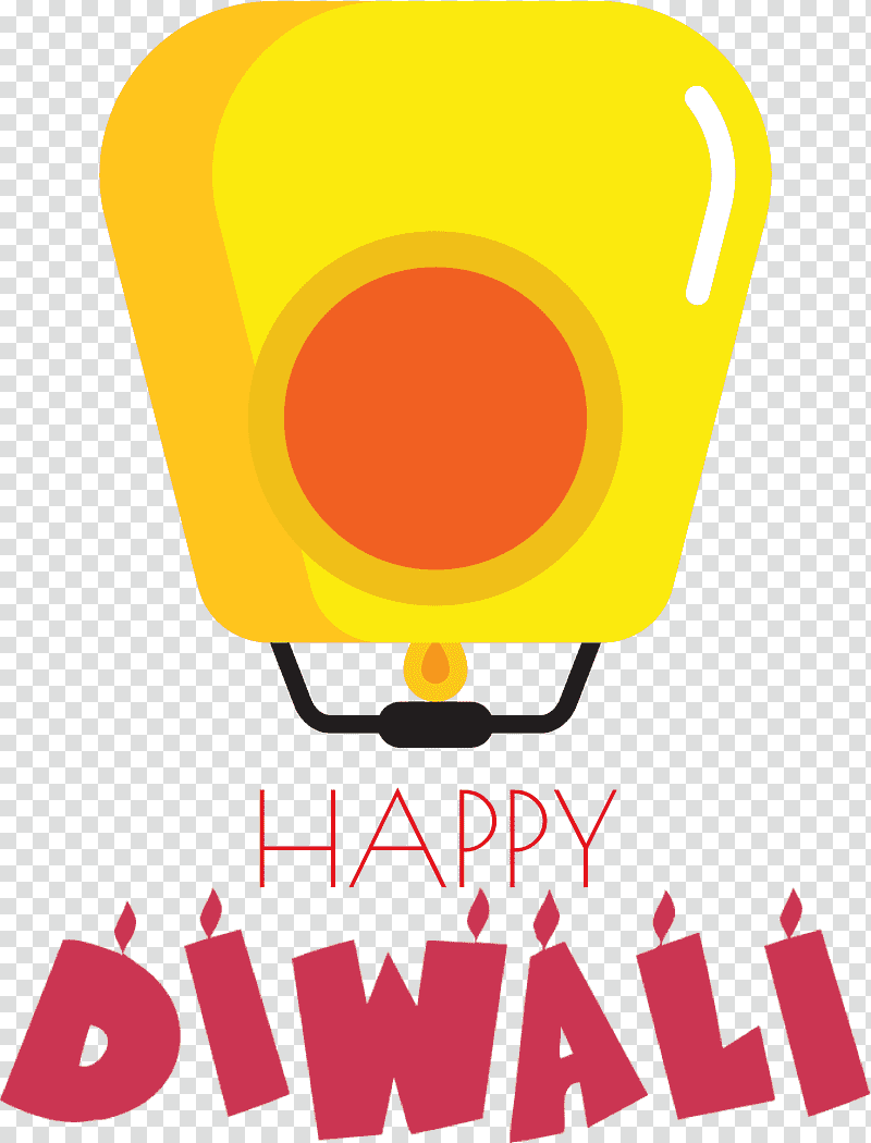 Happy Diwali Happy Dipawali, Logo, Cartoon, Yellow, Line, Meter, Geometry transparent background PNG clipart