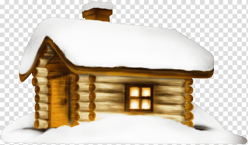 house log cabin hut roof log house, brown wooden house covered with snow, Winter
, Cottage transparent background PNG clipart