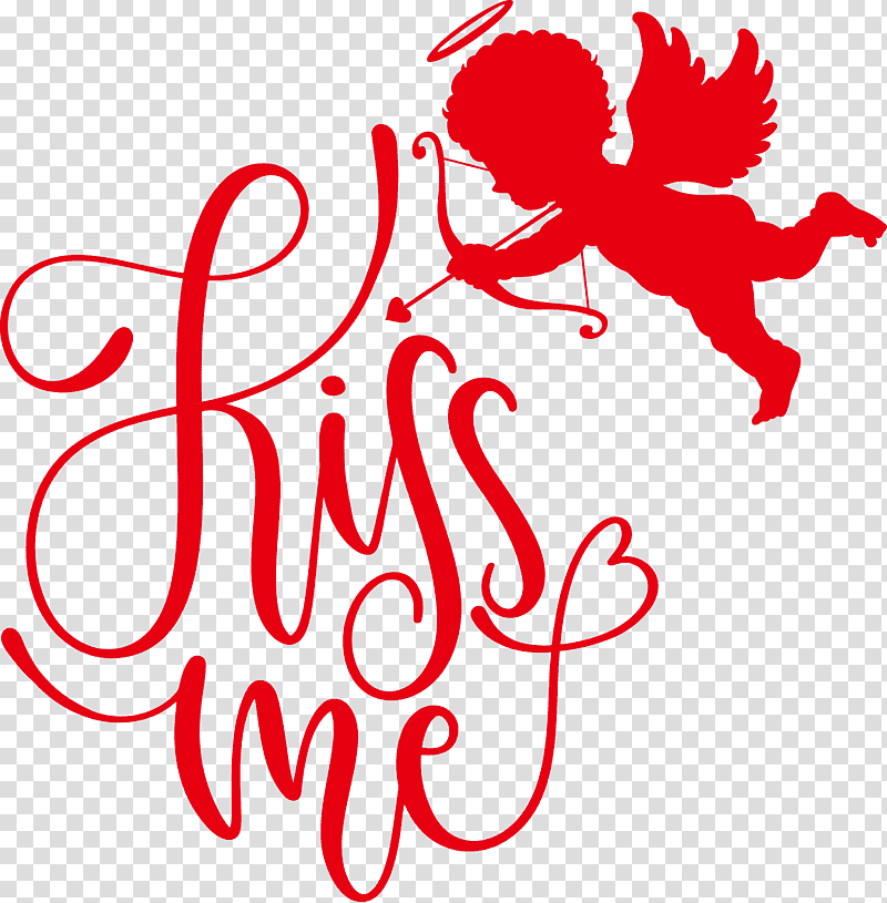 Kiss Me Valentines Day Valentine, Angel, Fairy, Decal, Sticker, Wall Decal, Apple transparent background PNG clipart