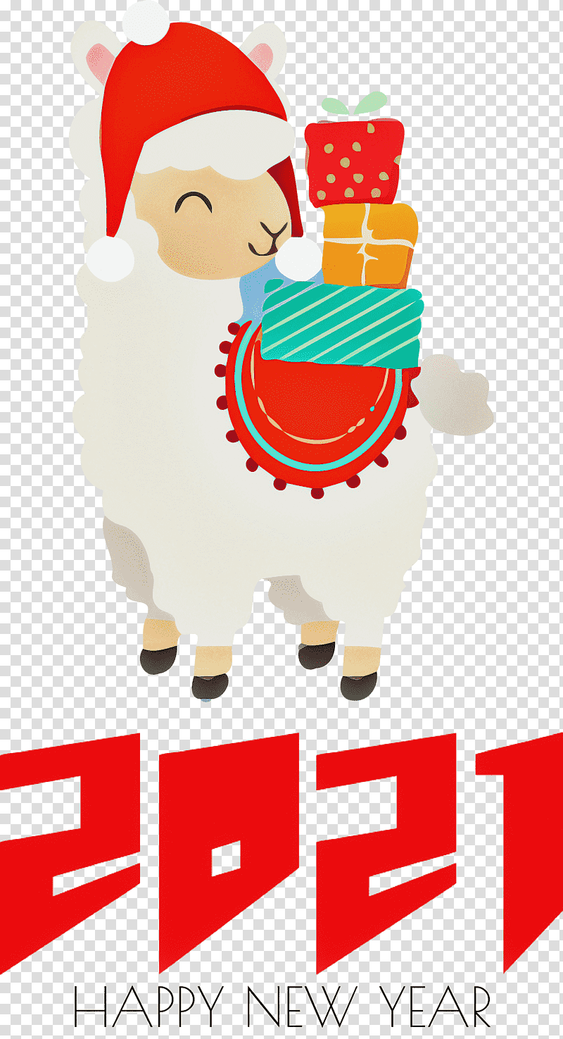 2021 Happy New Year 2021 New Year Happy 2021 New Year, Christmas Day, Cartoon, Christmas Ornament M, Santa Clausm, Meter, Santa Claus M transparent background PNG clipart