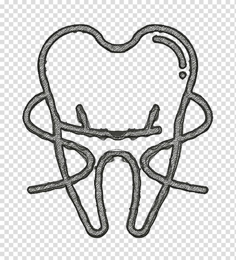 Dentist Tools and Teeth icon Teeth icon, Dental Floss Icon, Medical Icon, Tooth, Line Art, Black And White
, Symbol transparent background PNG clipart