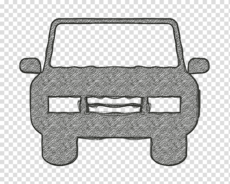 Car icon Front car icon Transport icon, Rectangle, Metal, Meter, Material, Computer Hardware, Science transparent background PNG clipart