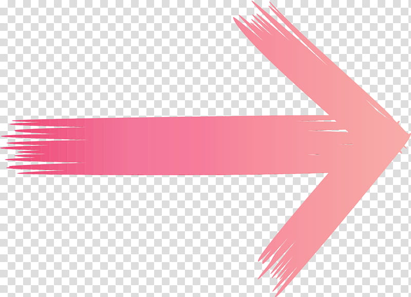 Arrow, Brush Arrow, Watercolor, Paint, Wet Ink, Pink, Line, Material Property transparent background PNG clipart