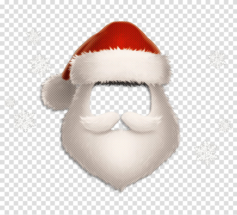 santa beard no background