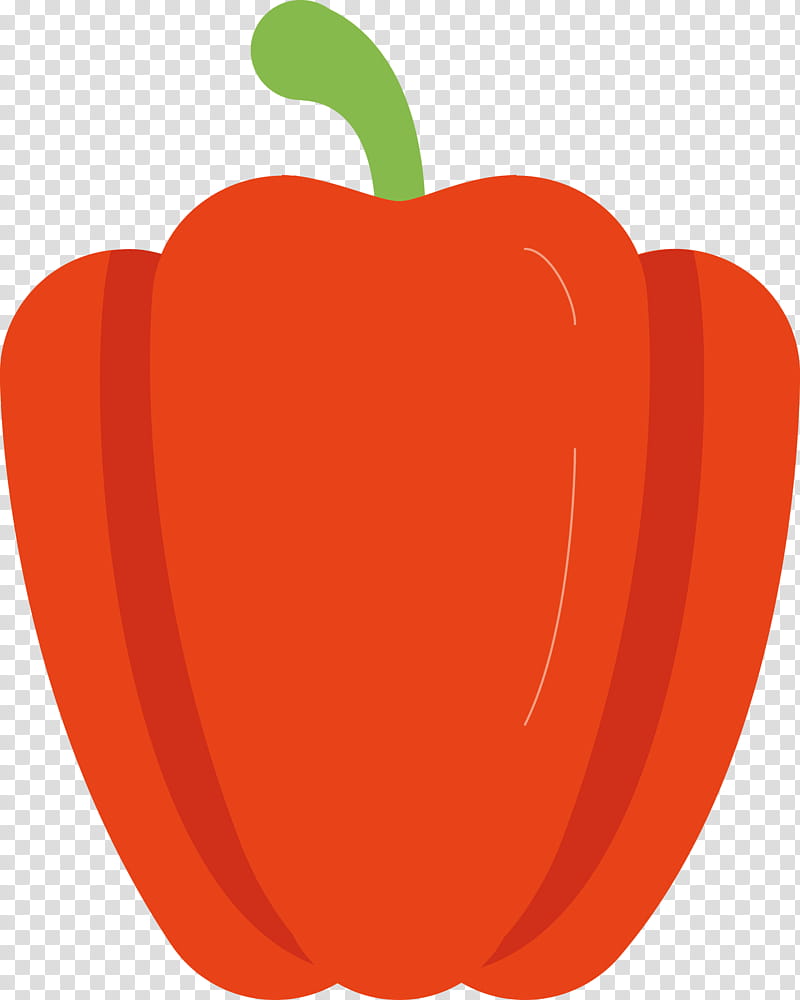 Paprika, Bell Pepper, Red, Orange, Food, Natural Foods, Plant, Fruit transparent background PNG clipart