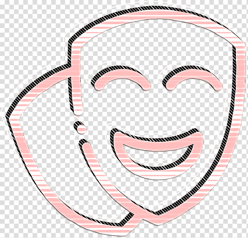 Theater icon Theatre icon Free Time icon, Smile, Face, Head, Forehead, Happiness, Tooth transparent background PNG clipart