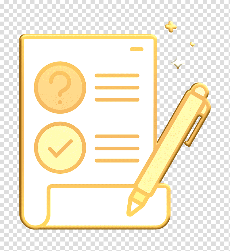 Customer Feedback icon Exam icon QA icon, Software, Inncrotech Solutions, Yellow, Text, Business, Color transparent background PNG clipart
