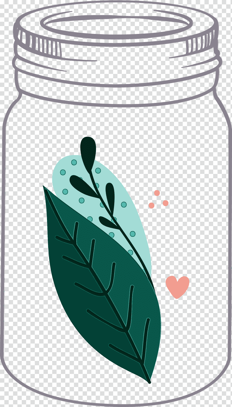 leaf teal plants biology science, Mason Jar, Watercolor, Paint, Wet Ink, Plant Structure transparent background PNG clipart