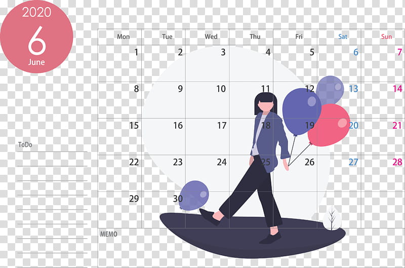 June 2020 Calendar 2020 Calendar, Text, Line, Diagram, Circle, Heart, Play transparent background PNG clipart