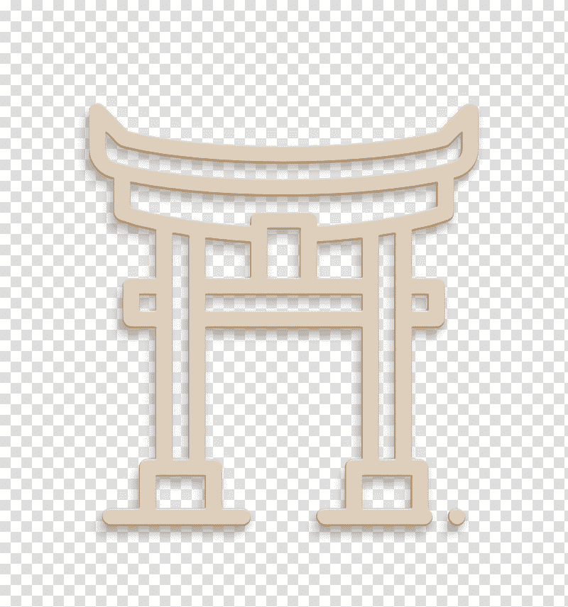 Landmarks and Monuments icon Torii icon Japan icon, Rectangle, Furniture, Meter, Mathematics, Geometry transparent background PNG clipart