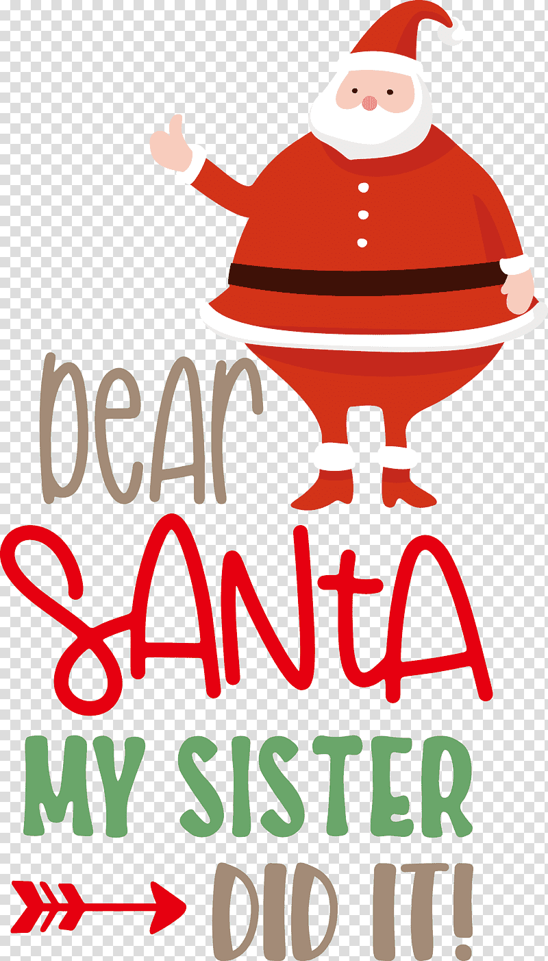 Dear Santa Christmas Santa, Christmas , Christmas Day, Christmas Ornament, Christmas Tree, Holiday Ornament, Logo transparent background PNG clipart