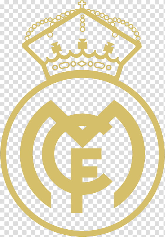 Real Madrid Logo Symbol Black And White Design Spain football