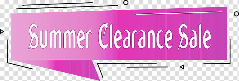 logo font signage banner pink m, Summer Clearance Sale, Watercolor, Paint, Wet Ink, Line, Area, Meter transparent background PNG clipart