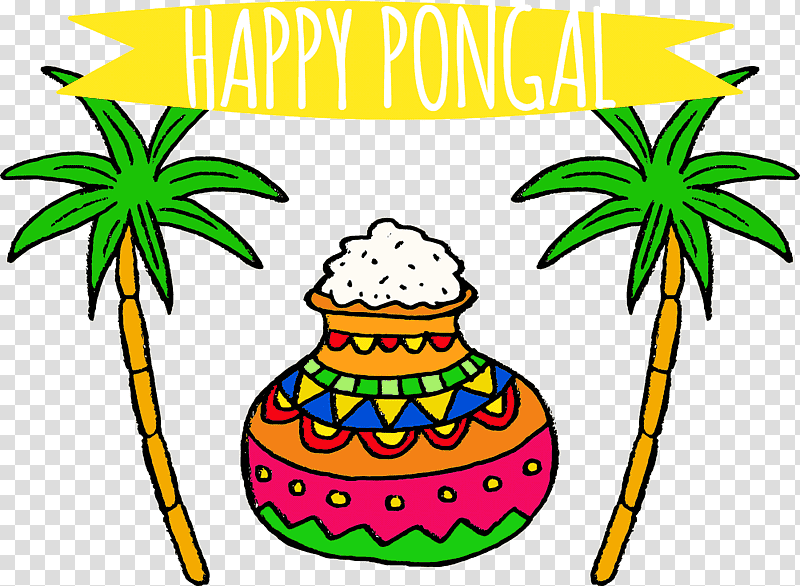 Premium Vector | Happy pongal celebration poster design with doodle style  traditional dish in mud pot, sugarcane on white background.