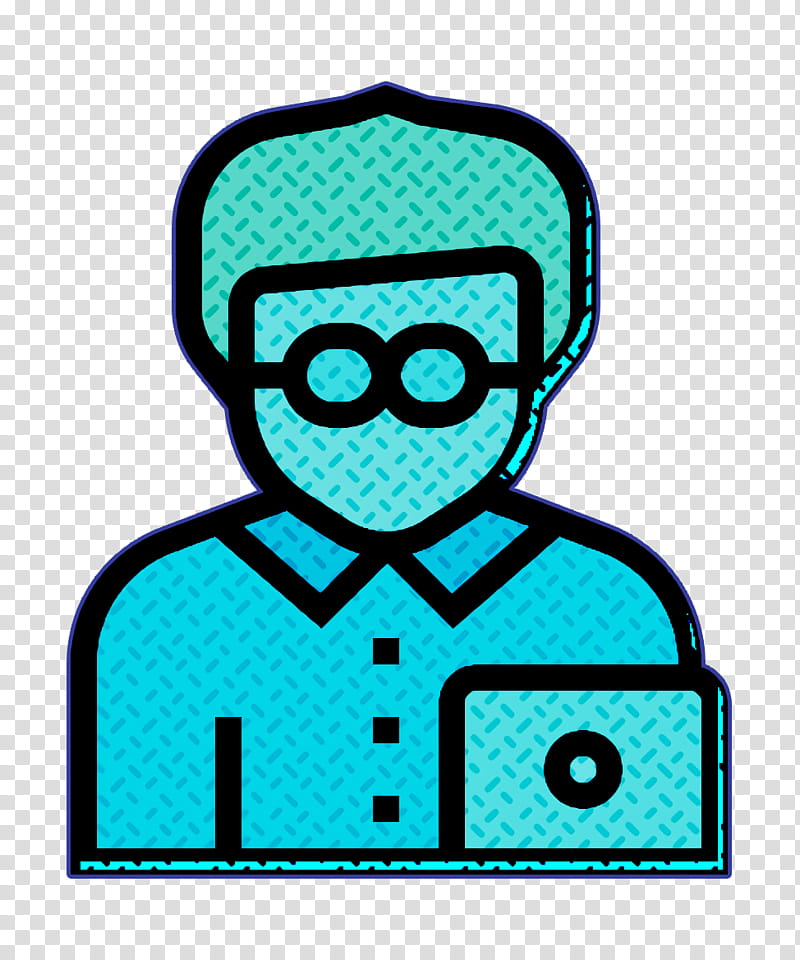 Professions and jobs icon Office worker icon Jobs and Occupations icon, Green transparent background PNG clipart