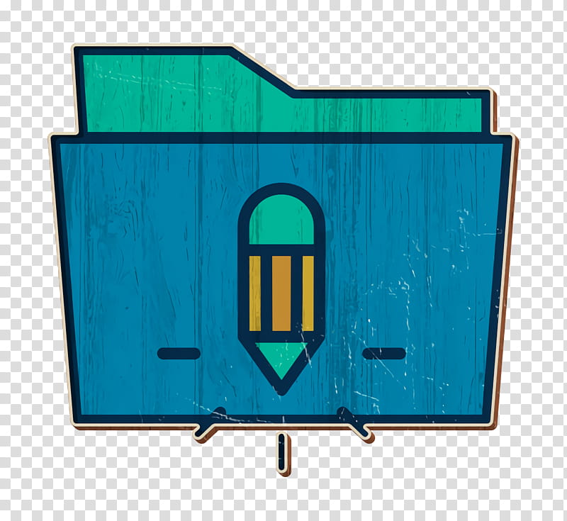 Files and folders icon Creative icon Folder icon, Turquoise, Green, Rectangle, House, Furniture transparent background PNG clipart