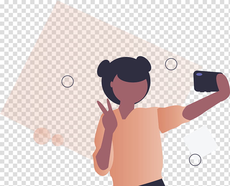 Taking selfie girl camera, Phone, Cartoon, Nose, Gesture, Technology, Hand, Animation transparent background PNG clipart