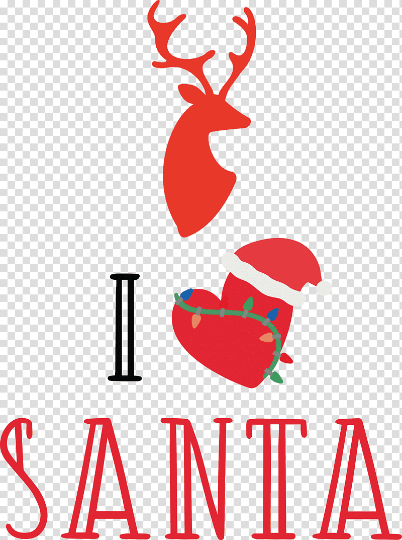 I Love Santa Santa Christmas, Christmas , Logo, Line, Meter, Mathematics, Geometry transparent background PNG clipart