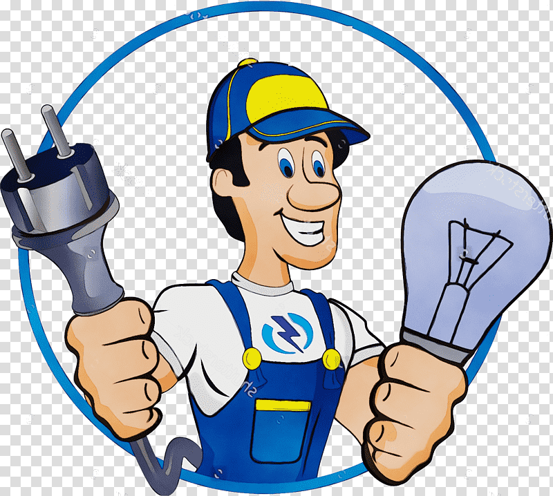 Electricity, Watercolor, Paint, Wet Ink, Electrician, Electrical Engineering, Electrical Contractor transparent background PNG clipart