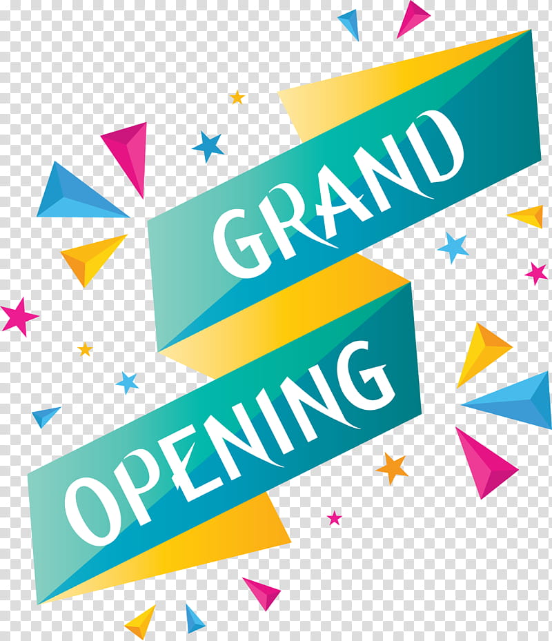 Grand Opening, Logo, Yellow, Line, Area, Paper, M, Meter transparent background PNG clipart