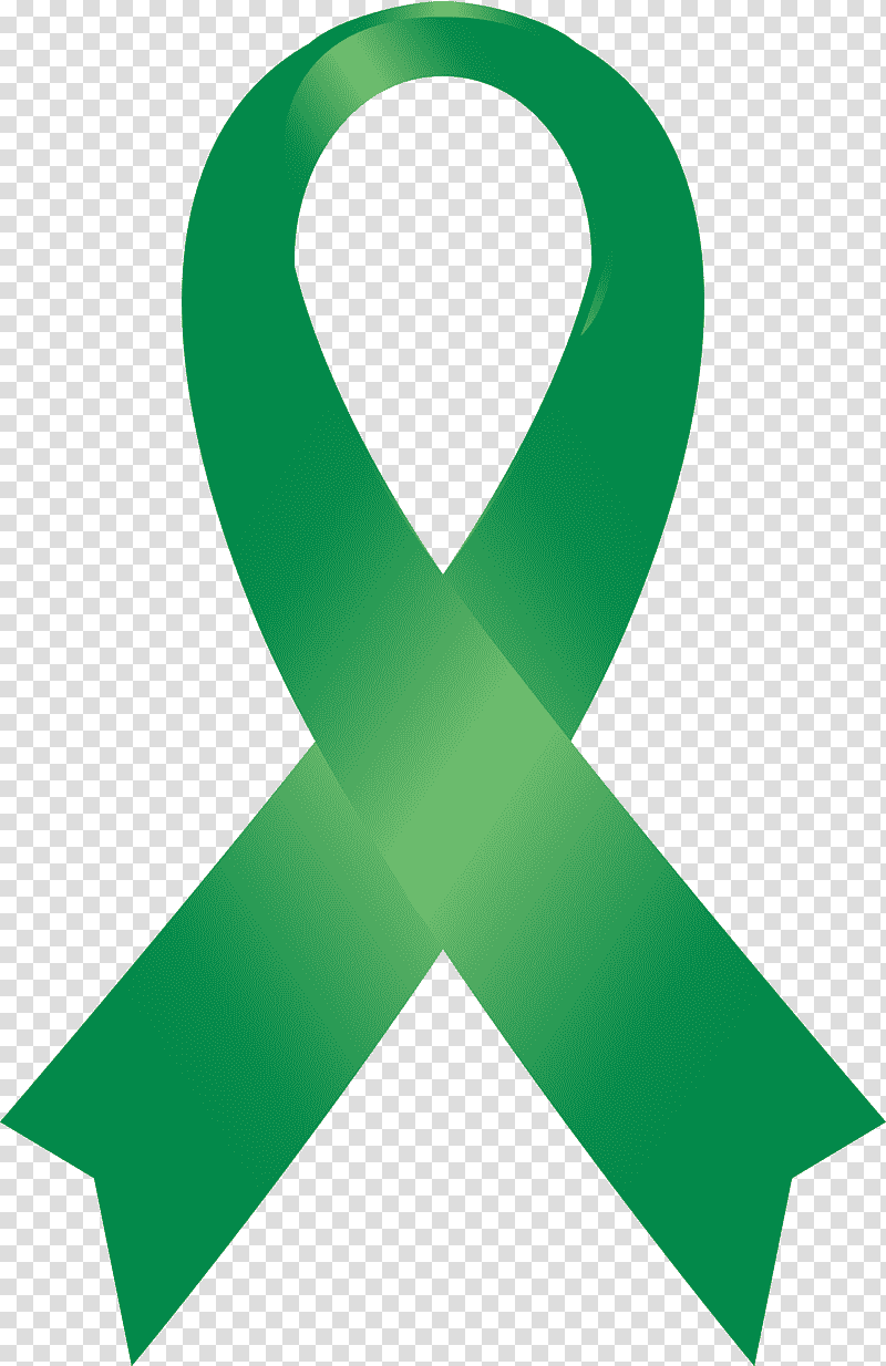 Solidarity Ribbon, Green Ribbon, Symbol, Mental Illness Awareness Week, Mental Health, Mental Disorder, Clinical Depression transparent background PNG clipart