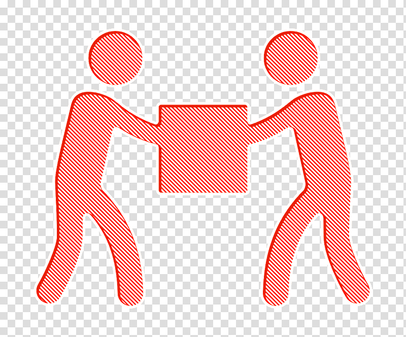 Men carrying a box icon Help icon Humanitarian icon, People Icon, Volunteering, Organization, Community, Logo, Nonprofit Organisation transparent background PNG clipart
