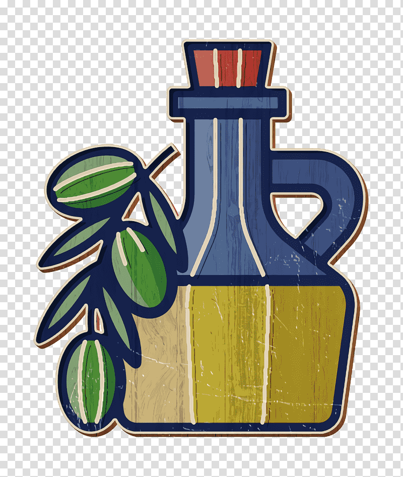 Food & Drink icon Oil icon, Olive Oil, Vegetable Oil, Bottle, Glass Bottle, Fried Fish, Egg transparent background PNG clipart