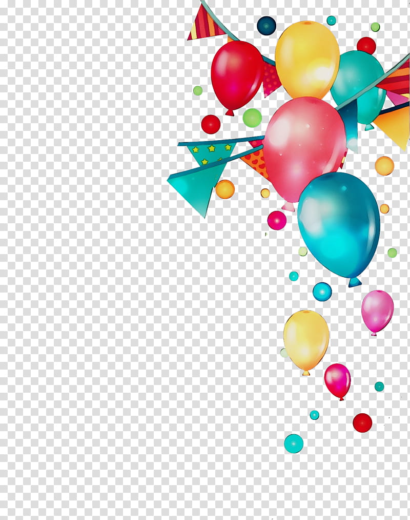 Happy Birthday, Watercolor, Paint, Wet Ink, Birthday
, Balloon, Party, Happy Birthday transparent background PNG clipart
