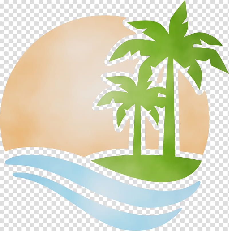 stencil logo silhouette drawing blog, Palm Tree, Beach, Tropical, Watercolor, Paint, Wet Ink, Street Art transparent background PNG clipart