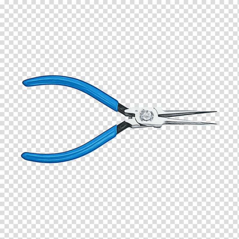 pliers tool hand tool diagonal pliers scissors, Watercolor, Paint, Wet Ink, DeWalt, Nipper, Draper Tools transparent background PNG clipart