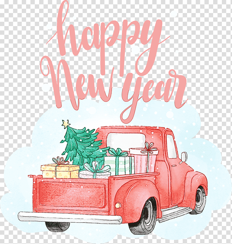 mid-size car car vintage car meter font, 2021 Happy New Year, Watercolor, Paint, Wet Ink, Midsize Car, Automobile Engineering transparent background PNG clipart