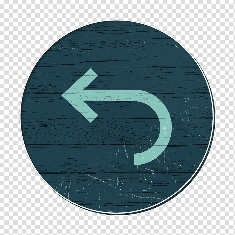 Left arrow icon Color Arrow icon, text, Teal, Symbol, Microsoft Azure transparent background PNG clipart