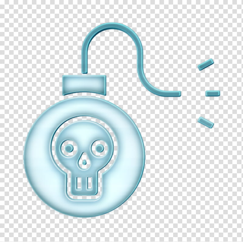 Pirates icon Bomb icon, Turquoise, Symbol, Electrical Supply transparent background PNG clipart