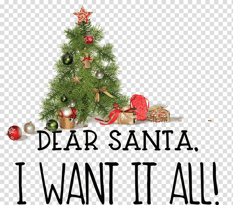 Dear Santa Christmas, Christmas , Christmas Day, Christmas Tree, Christmas Ornament, Christmas Decoration, Christmas Tree Stand transparent background PNG clipart