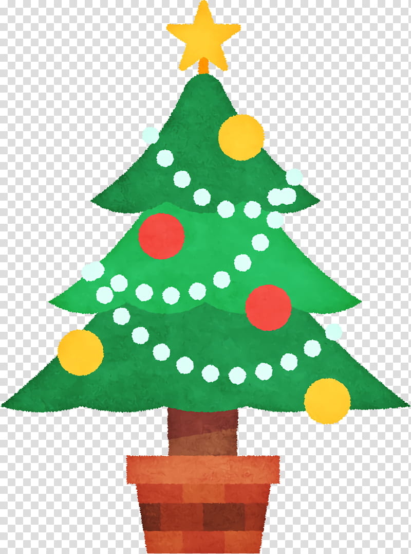 Christmas tree, Christmas Day, Cartoon, Santa Claus, Cuteness transparent background PNG clipart