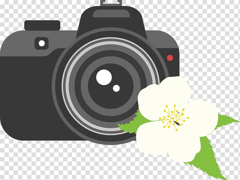 Camera Flower, Camera Lens, Mirrorless Interchangeablelens Camera, Digital Camera, Technique, Salesperson transparent background PNG clipart