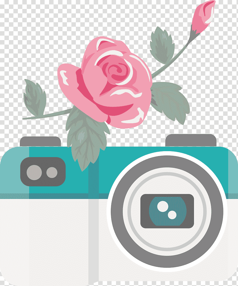 Camera flower, Logo, Rose, Silhouette, Artistic Inspiration, Floral Design, Cricut transparent background PNG clipart