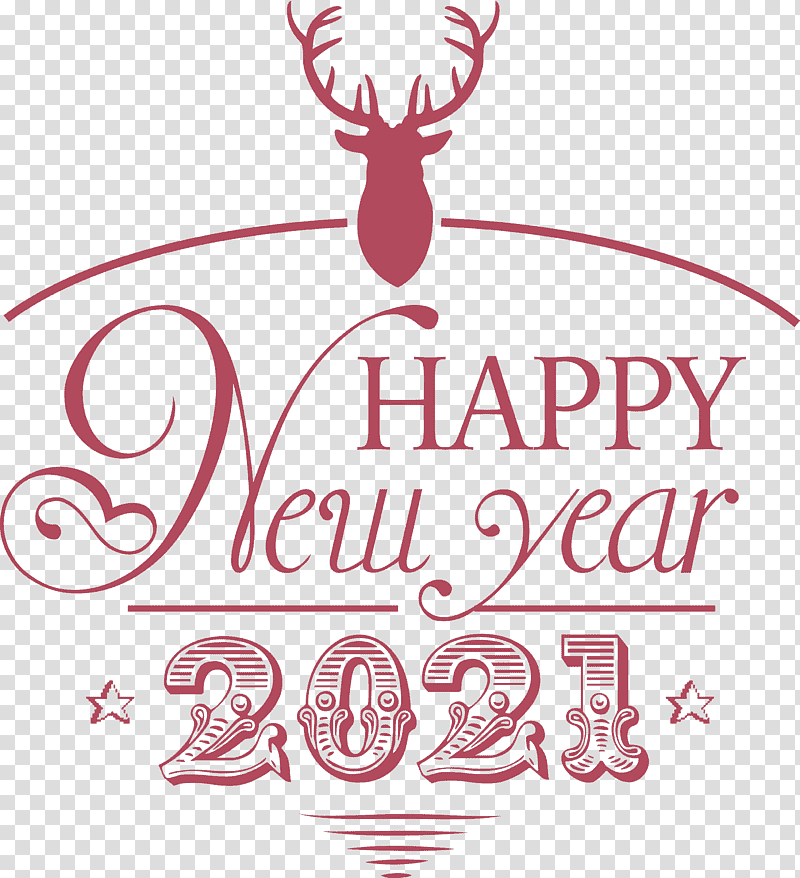 2021 Happy New Year New Year 2021 Happy New Year, Reindeer, Logo, Meter, Line, Biology, Geometry transparent background PNG clipart