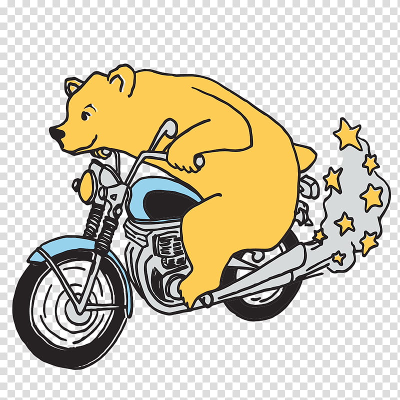 bicycle car dog character yellow, Watercolor, Paint, Wet Ink, Automobile Engineering transparent background PNG clipart