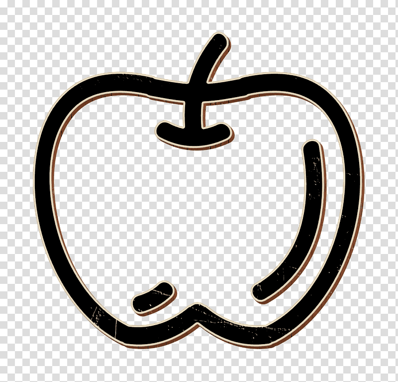 Apple hand drawn fruit outline icon Fruit icon food icon, Hand Drawn Icon, Smoothie, Fast Food, Fruit Juice, Pitaya transparent background PNG clipart