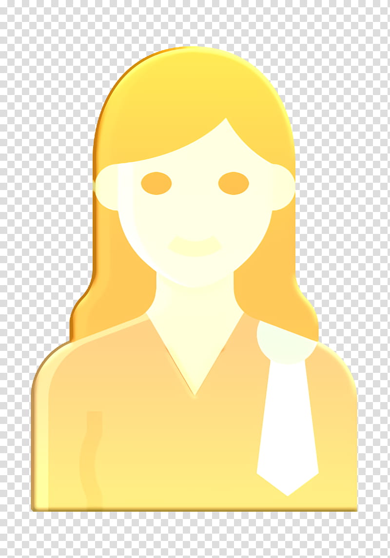 Lawyer Icon Occupation Woman Icon Face Yellow Head Transparent Background Png Clipart Hiclipart - lady sad face roblox