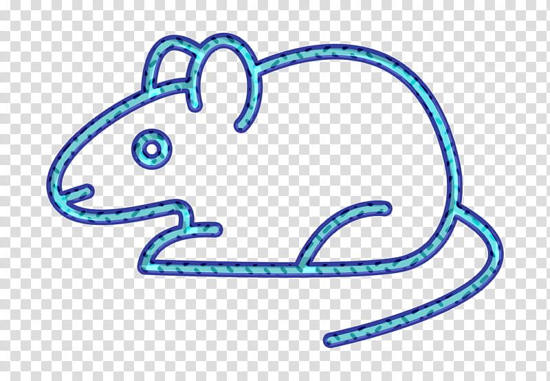 Insects icon Rat icon, Blue, Head, Azure, Line, Line Art, Tail, Ear transparent background PNG clipart