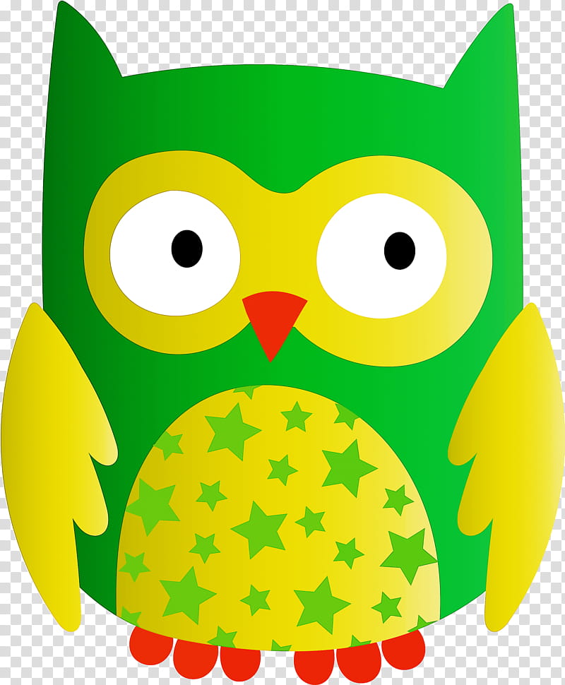 yellow owl clipart